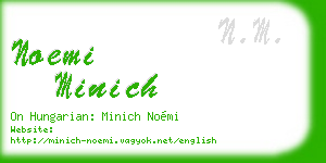 noemi minich business card